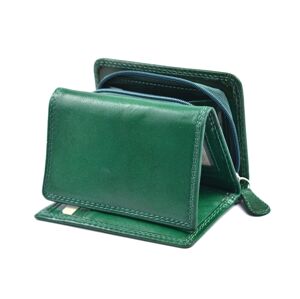Dámská kožená peněženka na výšku Zelená, 9 x 0 x 12 (SB00-V908-04KUZ)