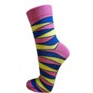 Pondy K ponožky cik cak růžové Velikost ponožek: 39-41 EU