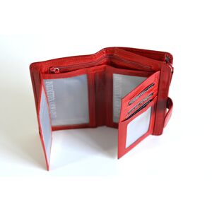 Valentini Dámská peněženka střední na výšku vybavená kožená červená, 10 x 2 x 16 (SV00-563ST01-00KUZ)
