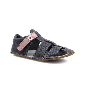 EF Barefoot sandály Ef Šedá s růžovou Velikost boty (EU): 30, Vnitřní délka boty: 192, Vnitřní šířka boty: 78