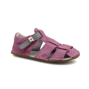 EF Barefoot sandály Ef Růžová s šedou Velikost boty (EU): 24, Vnitřní délka boty: 155, Vnitřní šířka boty: 68