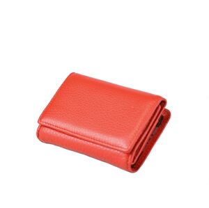 Dámská kožená peněženka na s barevným vnitřkem červená, 8 x 3 x 12 (SB00-CO519-00KUZ)