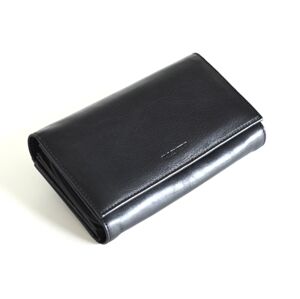 VALENTINI Dámská peněženka Černá, 18 x 3 x 10 (SV00-306155-09KUZ)