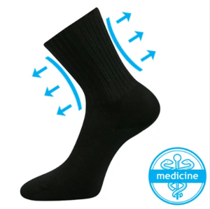 Ponožky Voxx Diarten černá, 3 páry Velikost ponožek: 41-42 EU