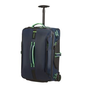 SAMSONITE Cestovní taška na kolečkách 55/20 Paradiver light Cabin Night Blue/Fluo Green, 40 x 20 x 50 (74779/8477)