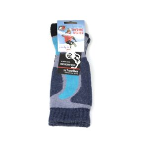 Pondy K funkční podkolenky Winter merino wool modré Velikost ponožek: 32-35 EU
