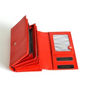 VALENTINI Dámská peněženka kožená vybavená DOPORUČUJEME červená, 18 x 3 x 10 (SV00-306155-00KUZ)