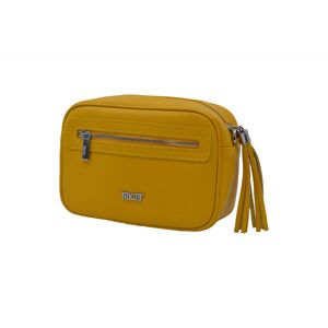 BRIGHT Dámská kožená kabelka Žlutá, 9 x 22 x 15 (BR23-NN4123-06DOL)