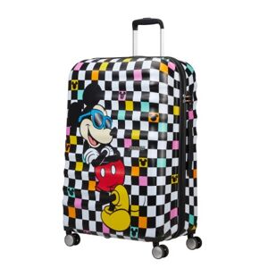 AT Dětský kufr Wavebreaker Disney Spinner 77/29 Mickey Check, 52 x 29 x 77 (85673/A080)