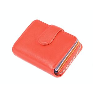 Dámská kožená peněženka na výšku s barevným vnitřkem červená, 9 x 18 x 13 (XSB00-CO599-00KUZ)
