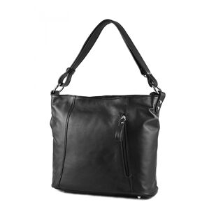Dámská kožená kabelka A4 Černá, 32 x 11 x 28 (IT00-15.4006-09SAV)