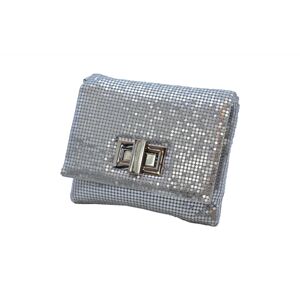 Společenská kabelka Stříbrná, 16 x 4 x 14 (MN00-V6031-25TX)