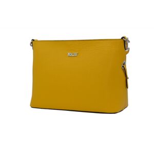 BRIGHT Dámská kožená kabelka Žlutá, 33 x 14 x 23 (BR23-AAN8099-06DOL)
