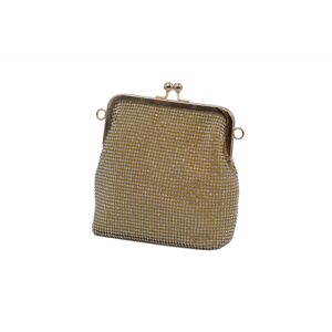 Společenská kabelka Zlatá, 17 x 7 x 17 (MN00-V6044-22STR)