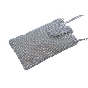 Společenská kabelka Stříbrná, 11 x 3 x 18 (MN00-V6011-25STR)