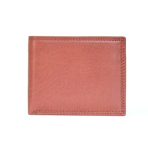 Pánská kožená peněženka na vybavená šířku hnědá rezavá, 11 x 1 x 9 (SB00-SC817-13KUZ)